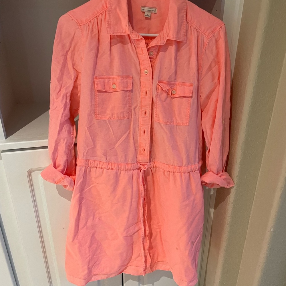 Neon coral dress